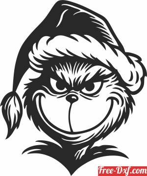 download Grinch santa free ready for cut