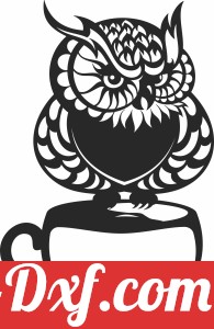 owl on coffee pot