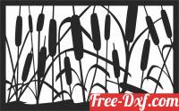 download Nature flower scene wall decor free ready for cut