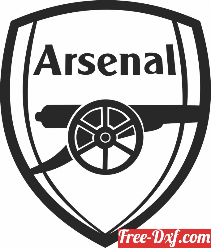 Download Arsenal Football Club logo V6A7B High quality free Dxf f