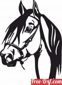 download Horse face scene clipart free ready for cut