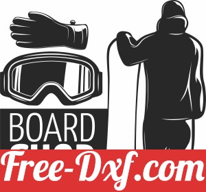 Snowboarding cliparts