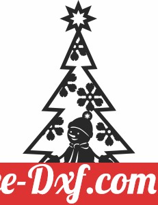 Snowman christmas tree