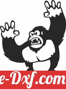 gorilla cartoon clipart