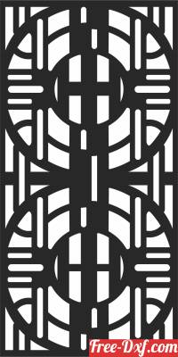 download decorative   SCREEN   WALL   DOOR  Pattern   wall free ready for cut