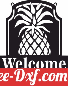 Pineapple Welcome Plaque