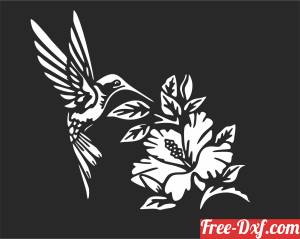 download hummingbird on flowers cliparts free ready for cut