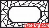 download decorative frame screen pattern partition free ready for cut