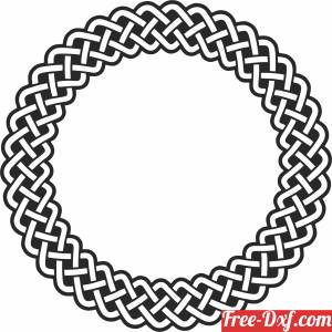 download knot pattern circle cliparts free ready for cut