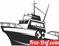 download ship fishing boat clipart free ready for cut
