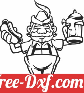 beer fest man clipart