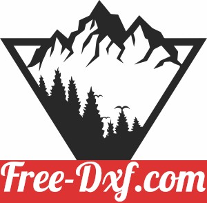 mountain scene wall decor