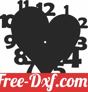 heart Wall Clock Vinyl