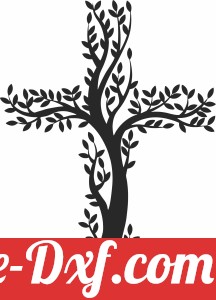 stylized tree Christian cross