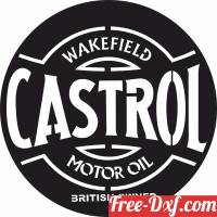download Castrol Motor Oil Logo Wakefield Retro Sign free ready for cut