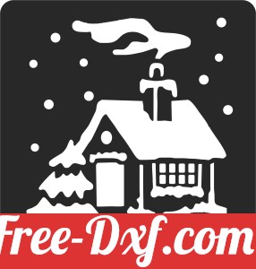 Christmas house art