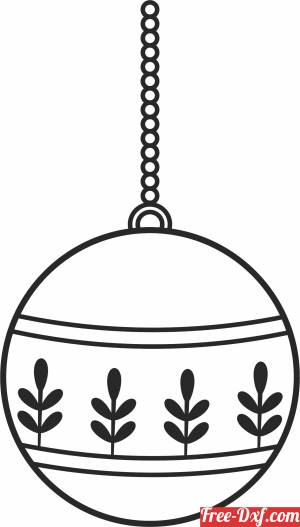 download Christmas Tree ornament decoration free ready for cut