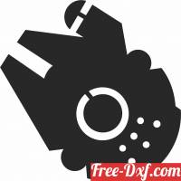 download Star Wars Silhouette figure free ready for cut