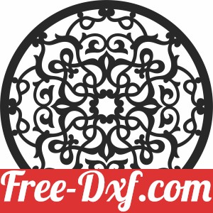 Decorative mandala pattern clipart