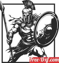 download Spartan wall clipart free ready for cut