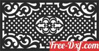 download door  pattern   WALL free ready for cut