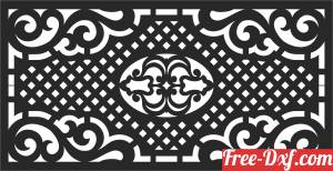 download door  pattern   WALL free ready for cut