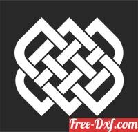 download Endless Knot pattern free ready for cut