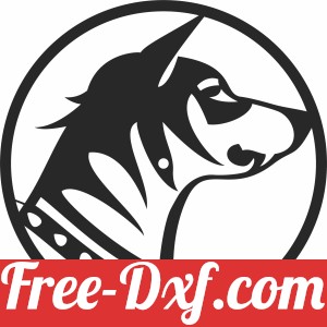 dog Wall vinyl Clock