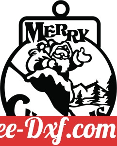 merry christmas ornament Santa