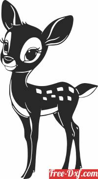 download Bambi Cartoon cliparts free ready for cut