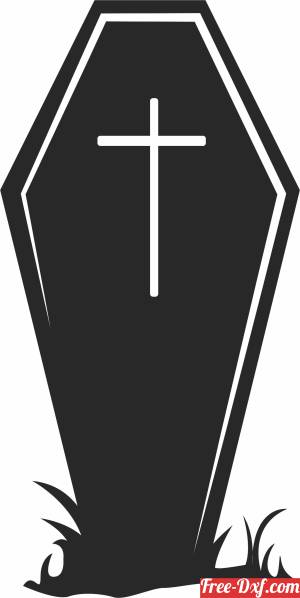 download Coffin Halloween clipart free ready for cut