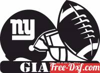 download New York Giants NFL helmet LOGO free ready for cut