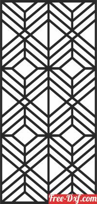 download Wall Screen decorative Door Pattern free ready for cut