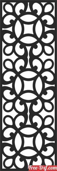 download Decorative screen door free ready for cut