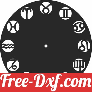 zodiac horoscop sign Wall Clock