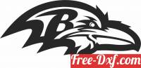 download Baltimore Ravens American football team logo free ready for cut