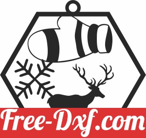 Deer glove ornament christmas