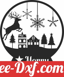 deer Globe merry christmas