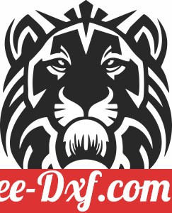 Lion head clipart