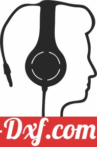 Headphone man listing to music