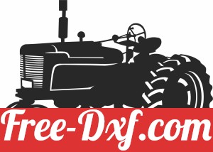 tractor clipart silhouette