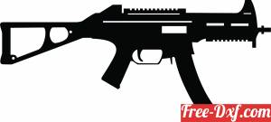 download M16 Rifle Silhouette free ready for cut