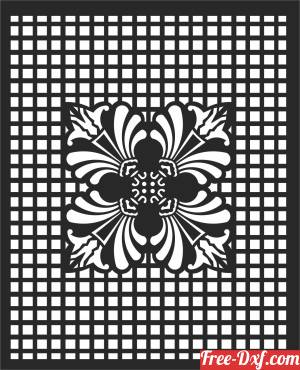 download WALL DOOR   PATTERN free ready for cut