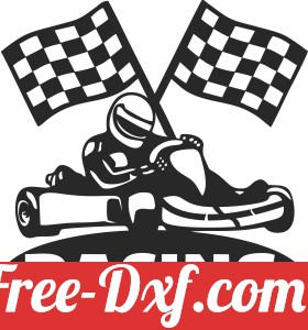 karting gokart racer clip art