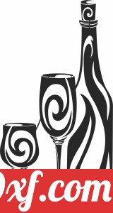 Wine Glass And Bottle Clipart