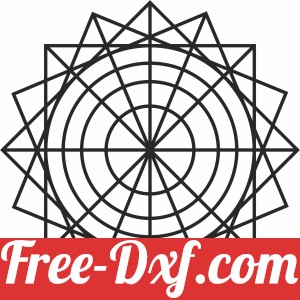 flower of life geometric seed decor