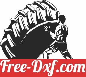 bodybuilding workout tire clipart