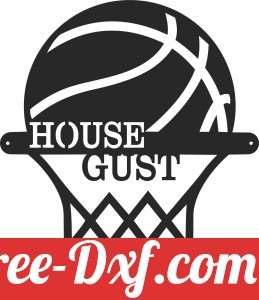 basketball hoop monogram decor