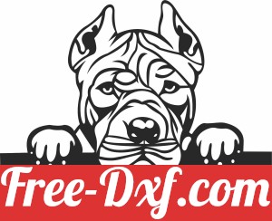 pit bull dog custom name sign