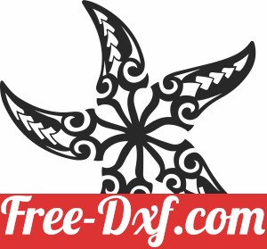 Tribal Starfish clipart